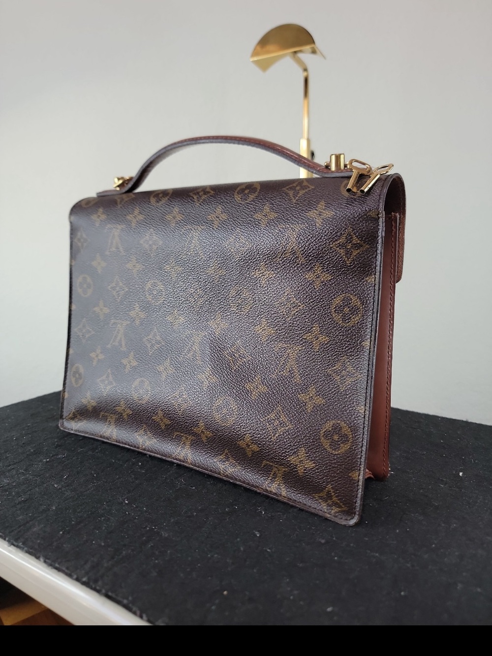 •LOUIS VUITTON• vintage monogram monceau 2way bag with keys - Picture 3 of 14